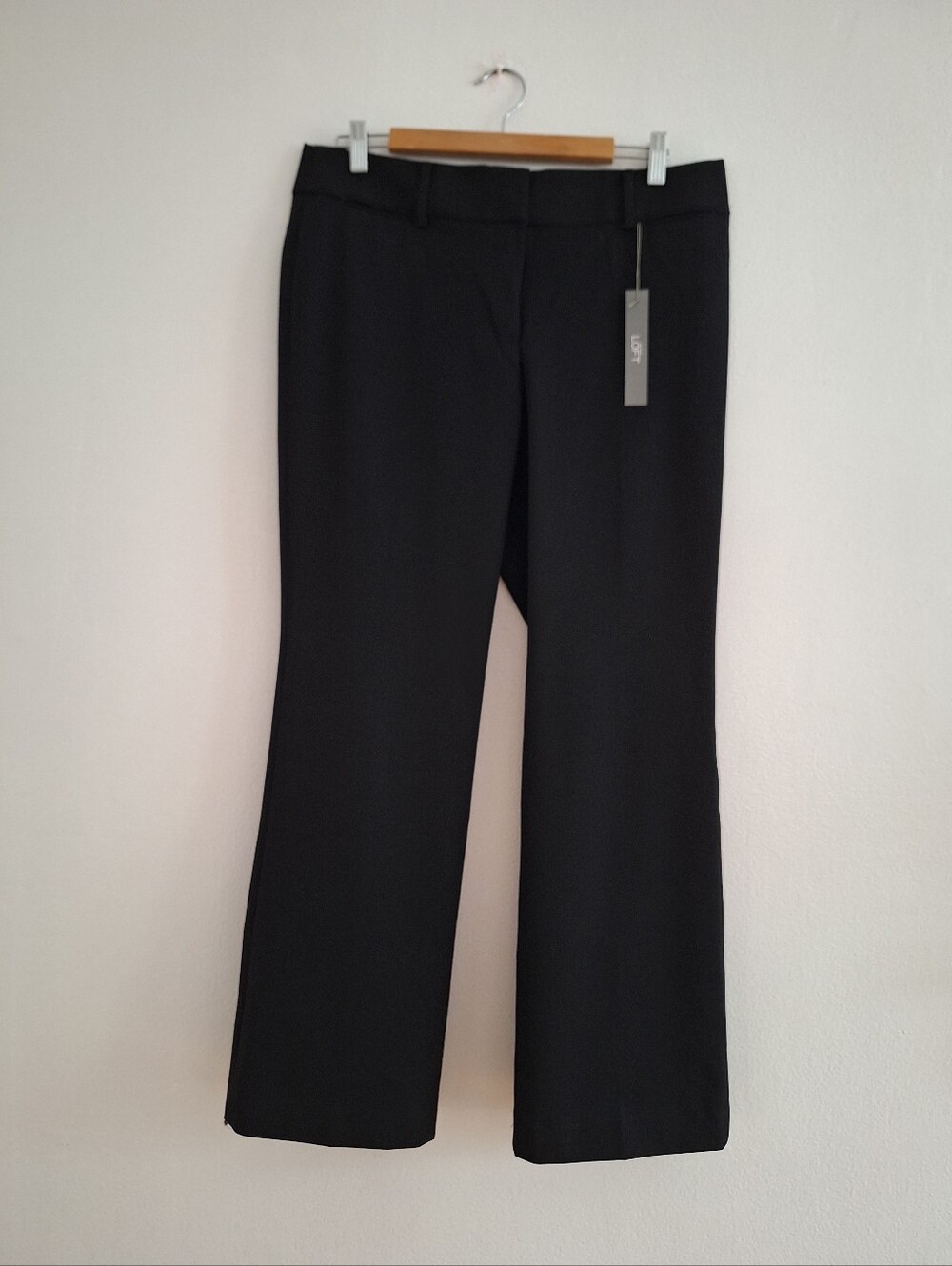 NWT LOFT Black Wide-Leg Dress Pants